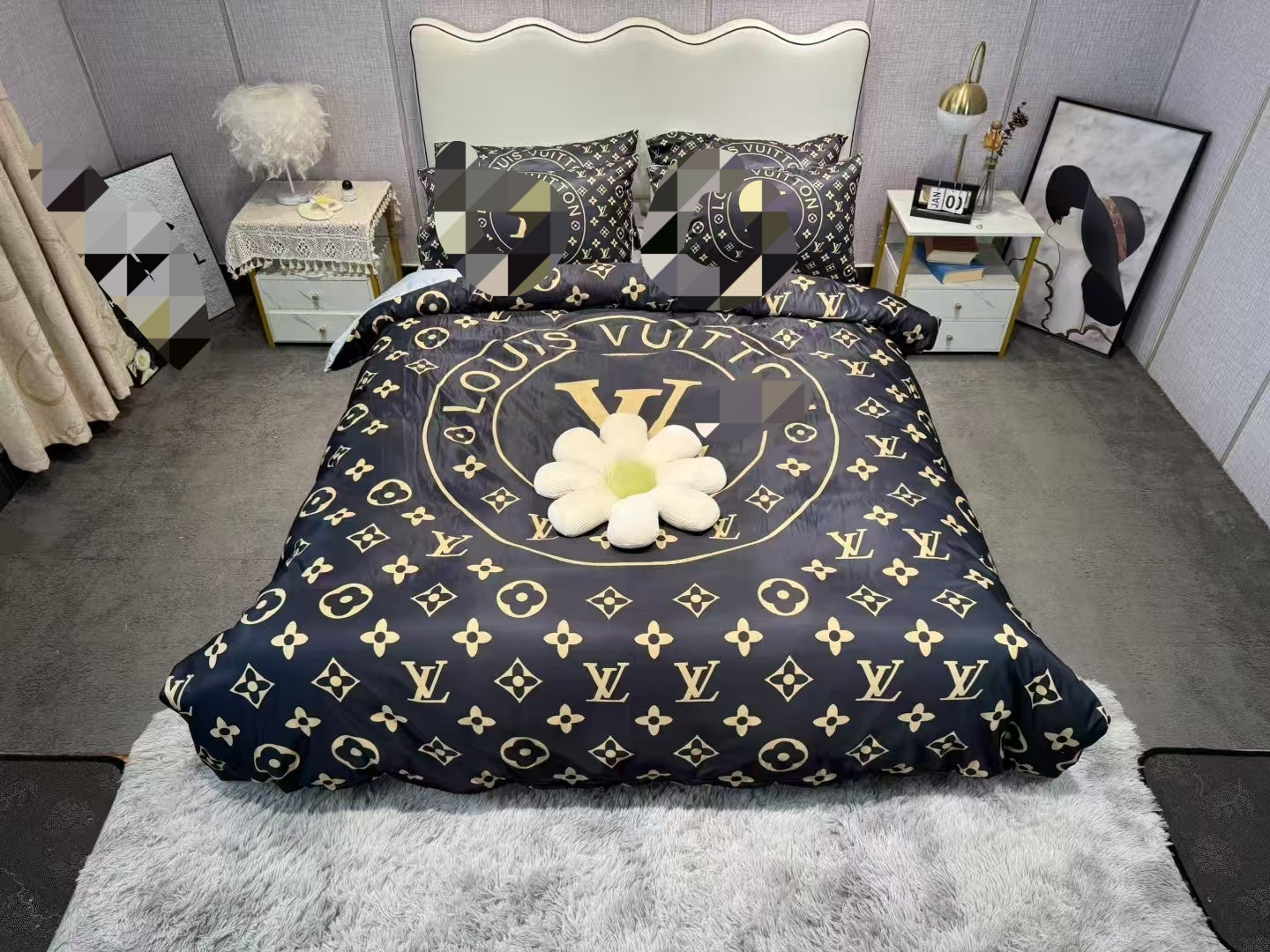 Juego de cama 4 piezas LV