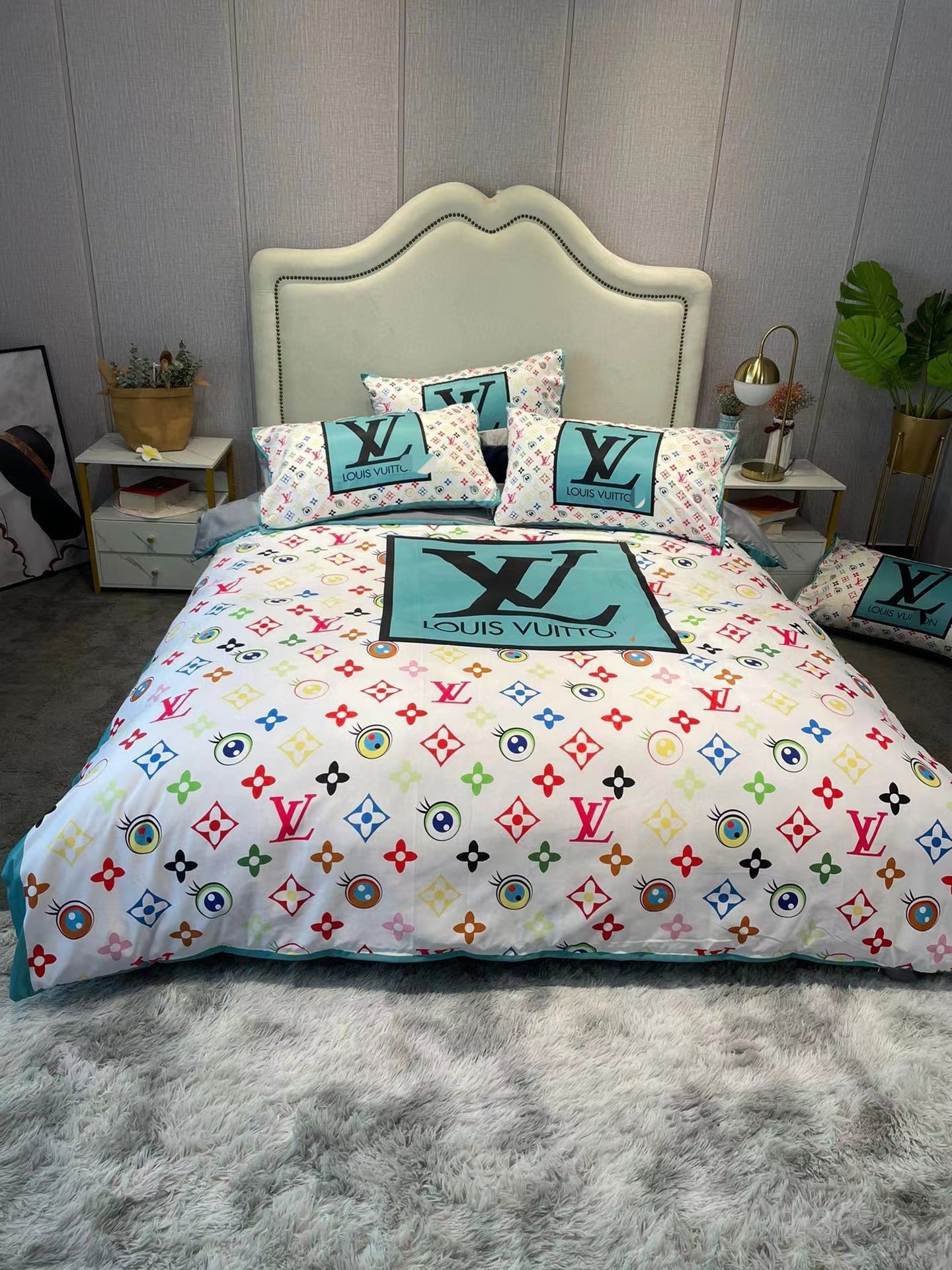 Juego de cama 4 piezas LV